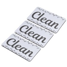 Dishwasher Magnet Clean Dirty Signal 3 Pack Square Double Sided 8