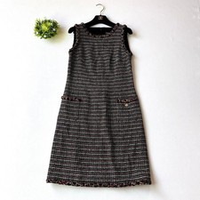 CHANEL Dress 42cm Chest 90cm Length 2011 Collection Multicolor Tweed
