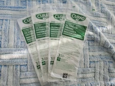 Curad Oil Emulsion Dressing SEALED LOT of 4 NEW 3"×8" Non Adherent Expires 2028