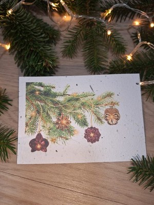 Karten mit Blumensamen, Postkarten, Christmas Greeting cards
