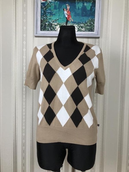 Women Polo Jeans Sweater White Cotton 40 / L / 48