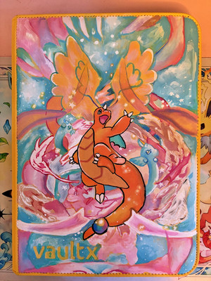 pokemon card binder dragonite ascended heros yellow vault x