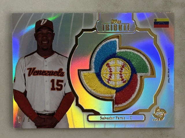 2013 Topps Tribute WBC SALVADOR PEREZ 1/1 Game Worn Patch Venezuela 2026 Royals