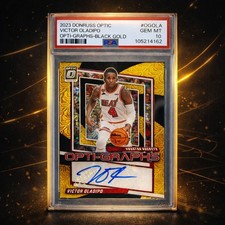 2023 Donruss Optic Victor Oladipo Black Gold Opti-Graphs Auto PSA 10 POP 1 8/8