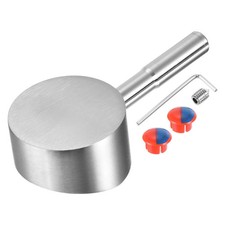 35mm Single Lever Faucet Handle for Kitchen,3.5"x1.7" Silver