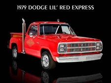 Vintage Style Metal Sign 1979 DODGE LIL RED EXPRESS 16x12