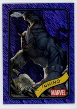 2025 Topps Chrome Marvel Comics Purple Shimmer Refractor /75 Rhino #39 p8v
