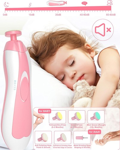 OTTOLIVES Baby Healthcare and Grooming Kit, Nail Trimmer Set PB011 - Pink