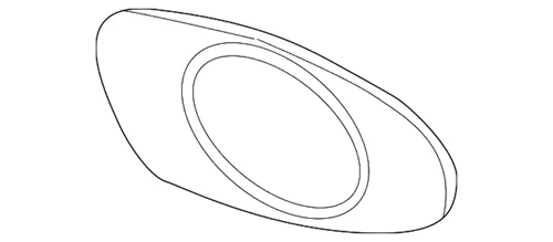 New Genuine BMW Mirror Glass Heated Plane Lef (2000-2003) OE 51162498931