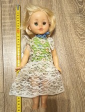 Vintage plastic doll from the USSR, 70s.