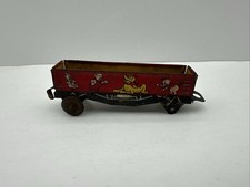 Vintage Disney Pluto Red Tin Litho Train Car 3  