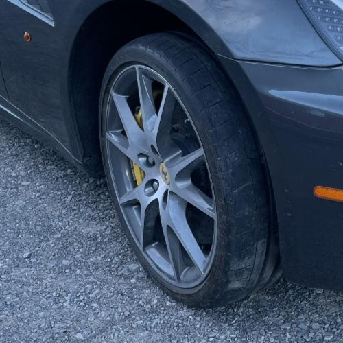 2010 FERRARI CALIFORNIA WHEEL 5 Y SPOKE MACHINED GRAY PAINTED POCKETS B-