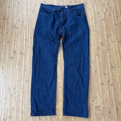 Levis 505 Japanese Fabric Selvedge Jeans Men 36x32 (fits 35x31) Blue Label Big E
