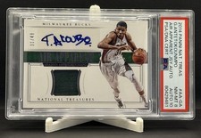 2014 National Treasures Giannis Antetokounmpo #PATCH AUTO /49 - PSA 8 - Auto 10