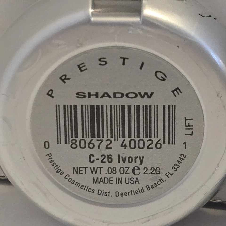 3 Prestige Cosmetics 眼影颜色 C-181 Rosin & C26 象牙色 全新未拆封 — 第 3/4 张图片