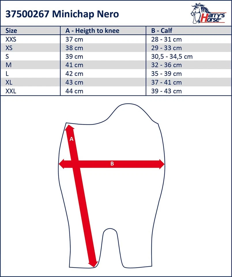 Harrys Horse Kunstlederchaps Nero XXL schwarz Reitchaps - Bild 4 von 4