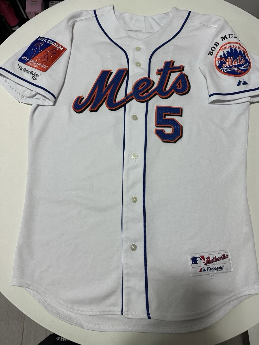 Majestic David Wright New York Mets 2004 Shea Stadium 40th Anniversary Black Jersey Men's S-3XL-1185469
