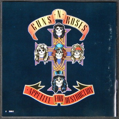 1987 GUNS N ROSES CD ''APPETITE FOR DESTRUCTION'' TESTED VG GEFFEN RE GED 24148