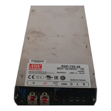 MEAN WELL RSP-750-48 Power Supply,AC-DC,48V 15.7A, 12VDC 0.1A,100-264V In,Enclos