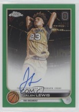 2022 Topps Chrome OTE Overtime Elite Green Refractor /75 Jalen Lewis Auto 1pe9