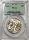 New Listing1943-S Walking Liberty Half Dollar 50C, PCGS MS66 OGH, Gem Uncirculated BU