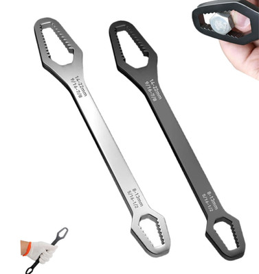 Universal Automotive Self-Tightening Wrench, Multifunction Double Head Spanner