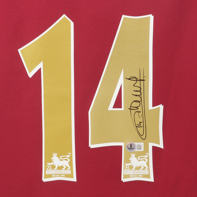 Thierry Henry Signed Arsenal Away Soccer Jersey #14 with Beckett