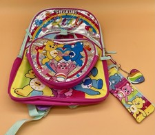 Care Bears 16  Backpack New Inc. Pencil Bag, Lunch Bag, Key Chain