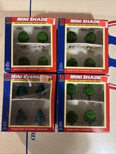 Vintage Life-Like Mini Shade Trees Lot of 4 | Model Railroad Scenery All Scales