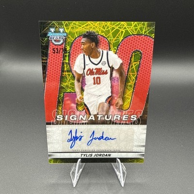 Topps 2025-26 University's Best Tylis Jordan Ole Miss ISO Signatures Auto 53/75