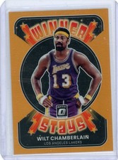 2021-22 Donruss Optic Prizm Winner Stays Orange /39 WILT CHAMBERLAIN No. 12!