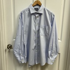 Lauren Ralph Lauren Mens Dress Shirt 17.5 34/35 Button Up Long Sleeve READ