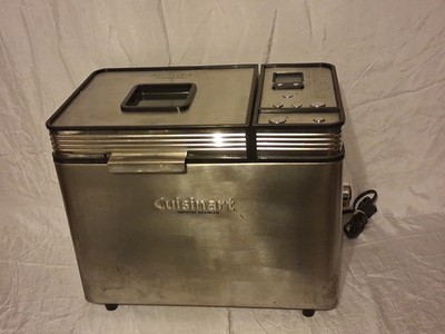 CUISINART CBK-200 Bread Maker 2-Pound Programmable Stainless Steel TESTED GUC 