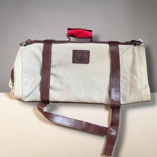 Winchester Guns & Ammunition Travel Bag Case Leather and Canvas