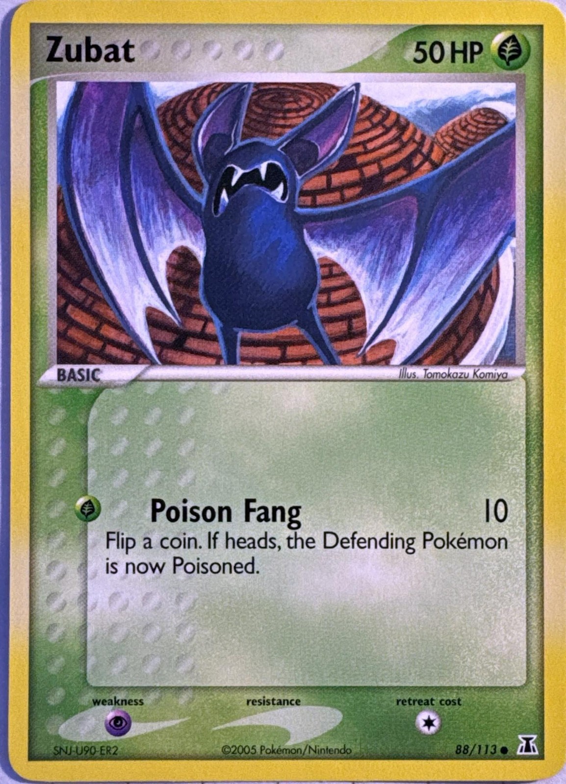 Zubat 88/113 Common Delta Species Pokemon Near Mint