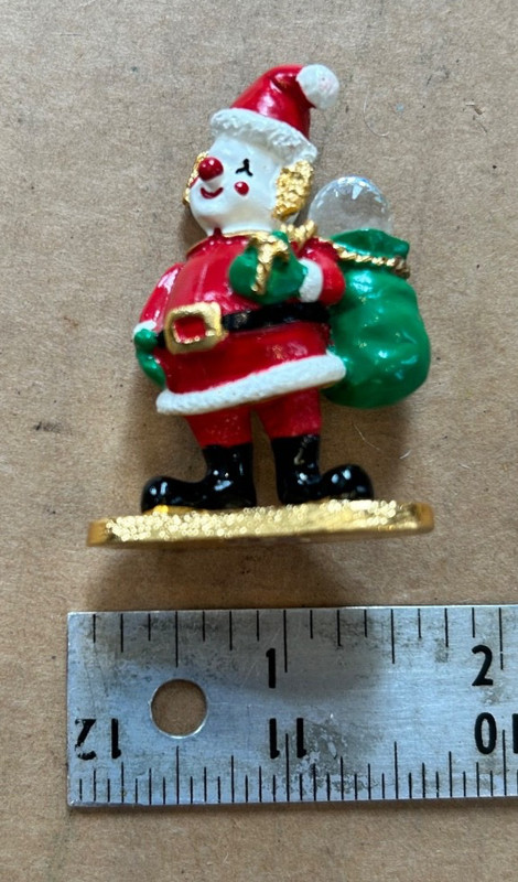 Vintage Spoontiques Pewter Clown Santa Figurine K1420