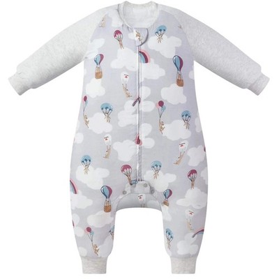 Nest Designs Kids/Baby 2.5 TOG Raglan Long Sleeve Footed Sleep Suit (Bamboo) - M