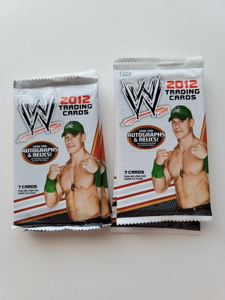 2012 Topps WWE wrestling Factory Sealed 7 Packs Lot - Image 3 of 4