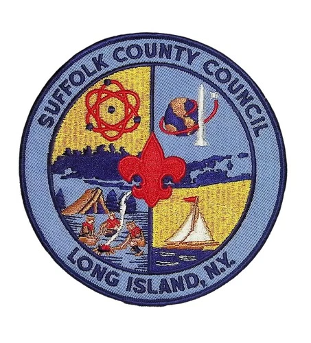 Suffolk County Council NY CP BSA Patch BLU Bdr (ZG669)