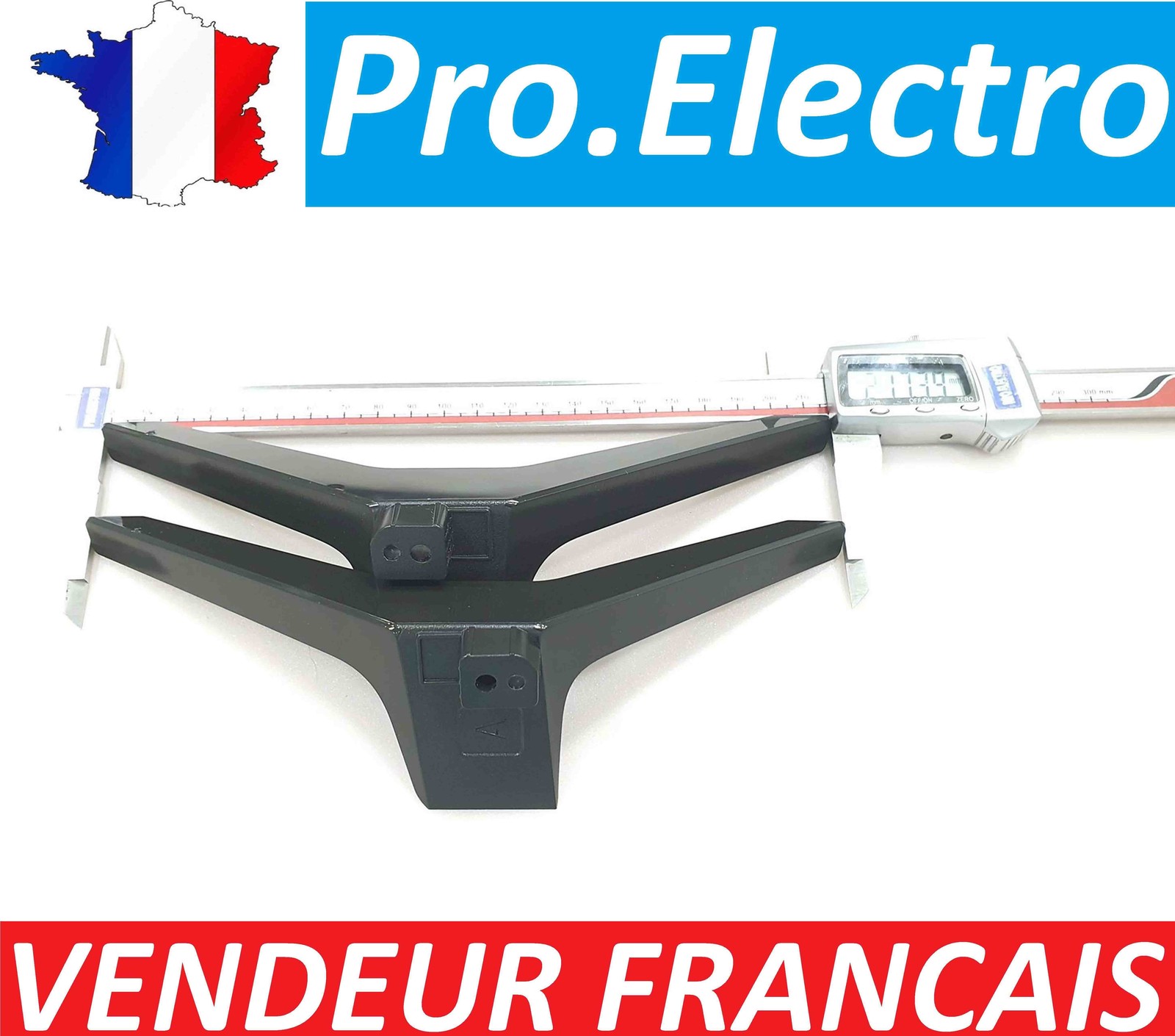 Pied TV LG 43UK6300PLA en métal noir haute stabilité avec vis