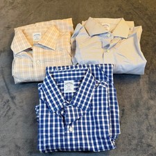 Brooks Brothers Slim Fit Non Iron Button Down Shirt Set of 3 Shirts Mens 16 4/5
