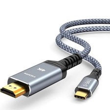 USB C to 4K HDMI Cable Video Converter HD TV Adapter 6Ft Type C to HDMI 4K Cord