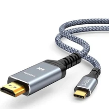 USB C to 4K HDMI Cable Video Converter HD TV Adapter 6Ft Type C to HDMI 4K Cord 