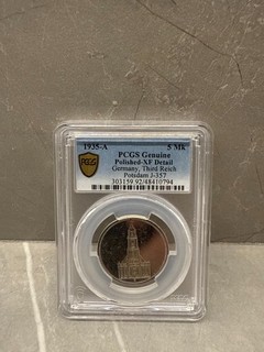 1935 A Alemania 5 Reichsmark Potsdam PCGS Genuino XF Detalle Pulido J 357