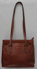 Gianni Conti Leather Shoulder Bag Brown