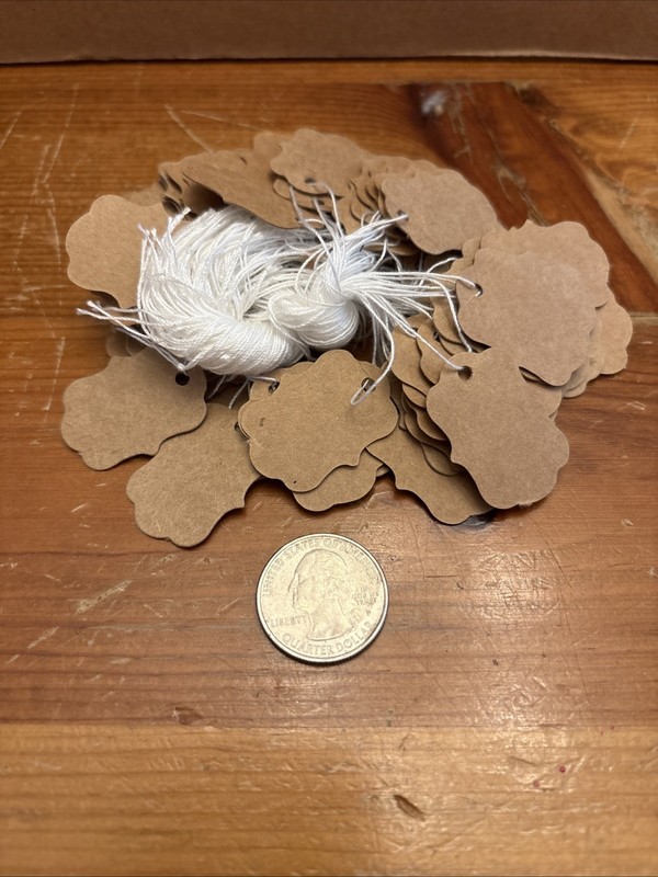 Set Of Miniature Cardboard Tags 