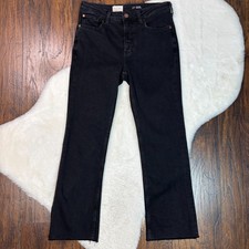 Pilcro Jeans 27 Black Yaya Crop Flare Stretch