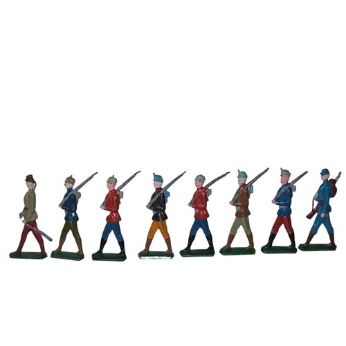 Juego de modelos militares antiguos de soldados de juguete caseros de colección fundido en casa - Imagen 6 de 16