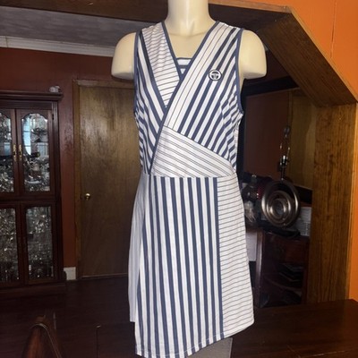 NWT Sergio Tacchini Court Collection Melbourne Tennis Dress L Night Sky Multi