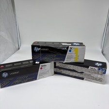 GENUINE HP 304A TONER - MAGENTA CYAN YELLOW NEW 3-PK LASERJET INK HP Printing